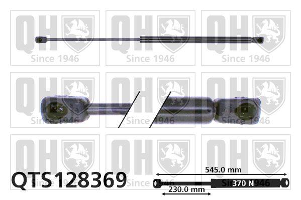 QUINTON HAZELL Газовая пружина, крышка багажник QTS128369